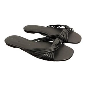 Katy Perry The Halie Intertwined Slide Sandal Black 11 NIB